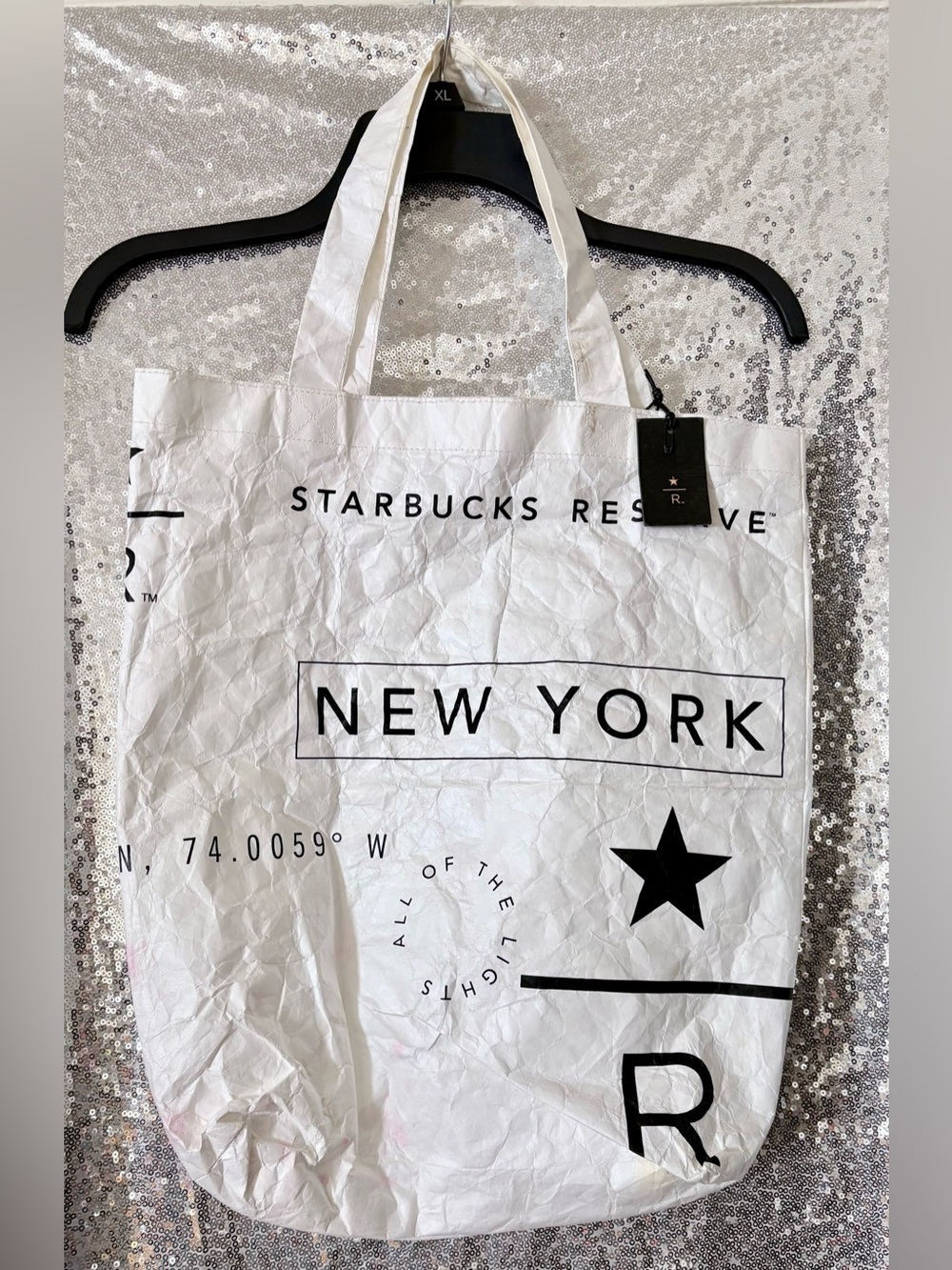 Starbucks Reserve New York White and Black Graphic Tote